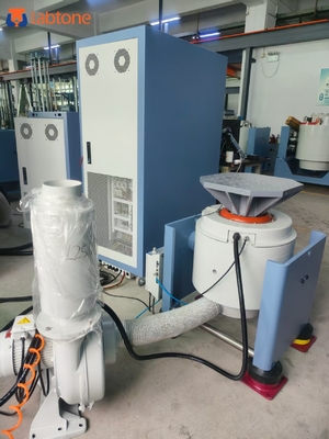 แรงไซน์สูงสุด 300Kg.f สูงสุด (3KN) ระบบทดสอบการสั่นสะเทือนที่เย็นด้วยอากาศสําหรับการทดสอบห้องปฏิบัติการแบตเตอรี่ ด้วย UL1642 / UN383